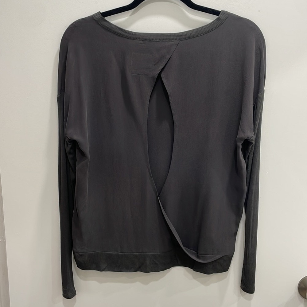 Chaser silk open back top